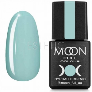 Гель-лак MOON FULL color Gel polish №628 (біло-зелений світлий, емаль), 8 мл
