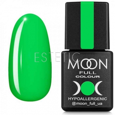 Гель-лак MOON FULL color Gel polish №633 (яскраво-зелений, емаль), 8 мл