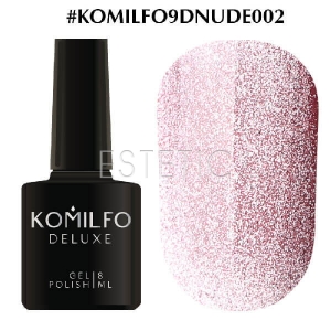 Гель-лак Komilfo 9D Cat's eye Nude №002 (розовый, магнитный), 8 мл