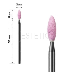 mART Насадка Корундовая М-49\2 Пламя 3*8 мм (жесткая)