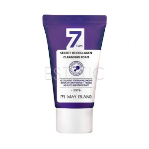 May Island 7Days Secret 4D Collagen Cleansing Foam - Коллагенова пінка для вмивання, 30 мл