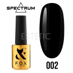 Гель-лак F.O.X Spectrum Gel Vinyl № 002 Infinity (черный, эмаль), 7 мл