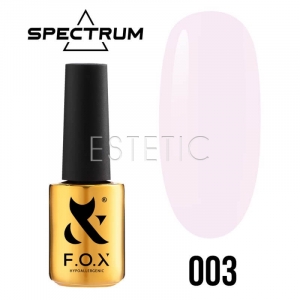 Гель-лак F.O.X Spectrum Gel Vinyl № 003 Aura (холодный розовый, эмаль), 7 мл