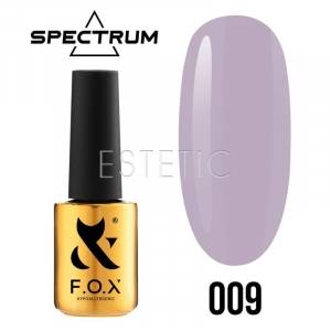 Гель-лак F.O.X Spectrum Gel Vinyl № 009 Hope (сиреневый, эмаль), 7 мл