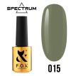 Гель-лак F.O.X Spectrum Gel Vinyl № 015 Traveller (темный оливковый, эмаль), 7 мл