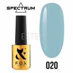 Гель-лак F.O.X Spectrum Gel Vinyl № 020 Relax (небесно-блакитний, емаль), 7 мл