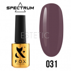 Гель-лак F.O.X Spectrum Gel Vinyl № 031 Shy (сіро-фіолетовий, емаль), 7 мл