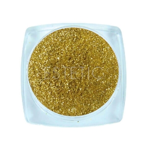 Komilfo Блестки 106, размер 0,08 мм (холодное золото), 2,5 г