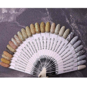 Komilfo Блестки 112, размер 0,08 мм (зеленое золото), 2,5 г