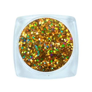 Komilfo Блестки 114I, размер 0,6 мм (золото, голографик), 2,5 г