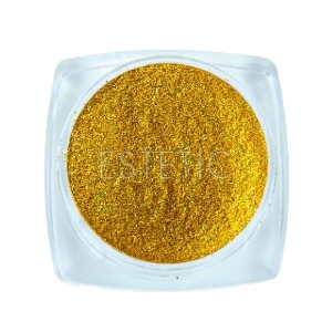 Komilfo Блестки 115, размер 0,08 мм (желтое золото, голографик), 2,5 г