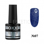 Гель-лак OXXI Disco №007 (синий с серебром, светоотражающий), 10 мл