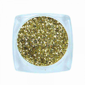 Komilfo Блесточки 105 F, размер 0,3 мм (белое золото), 2,5 г