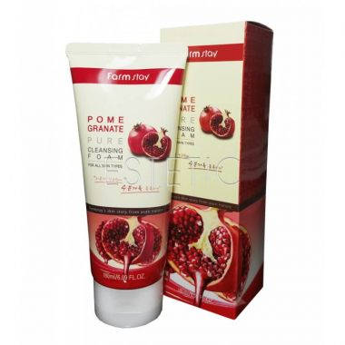 FarmStay Pomegranate Pure Cleansing Foam - Пенка для умывания с экстрактом граната, 180 мл