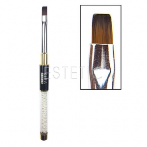 Kira Nails Кисть для геля Gel flat 6 (Nylon)