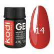 Kodi Professional Gel Paint №14 - гель-фарба (світло-червоний), 4 мл