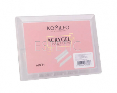 Komilfo Top Nail Forms, Arch Верхние формы для наращивания, миндаль, 120 шт