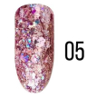 VOG Pandora Luxury №05 - Гель с блестками (розовый), 5 мл