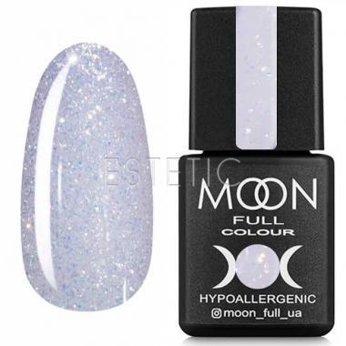Гель-лак MOON FULL Opal color Gel polish, №509, (полупрозрачный светло-сиреневый с разноцветным шиммером), 8 мл