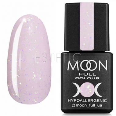 Гель-лак MOON FULL Opal color Gel polish, №510, (напівпрозорий ніжно-рожевий з різнокольоровим шиммером), 8 мл
