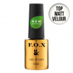 F.O.X Top Matt Velour - Матовый закрепитель для гель-лака, 12 мл