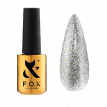 Гель-лак F.O.X. Sphynx Cat Eye №002 (сріблястий з великими голографічними блискітками, магнітний), 7 мл 