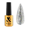Гель-лак F.O.X. Sphynx Cat Eye №003 (сріблястий з великими голографічними блискітками, магнітний), 7 мл 
