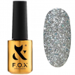 Гель-лак F.O.X Pigment №218 (серебристо-синие голографические блестки), 7 мл