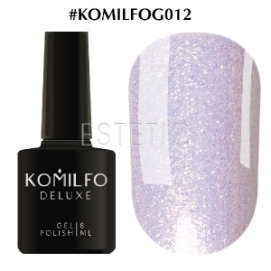 Гель-лак Komilfo DeLuxe Series №G012 (жемчужный белый, микроблеск), 8 мл