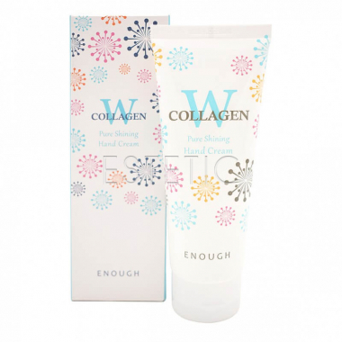Enough W Collagen Pure Shining Hand Cream - Крем для рук проти старіння шкіри з колагеном, 100 мл