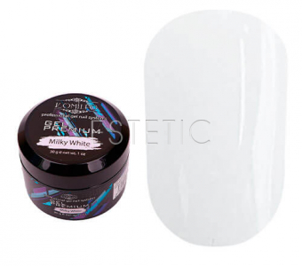 Komilfo Gel Premium Milky White - гель-премиум (молочно-белый), 30 г