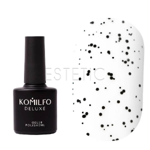 Komilfo No Wipe Matte Dragon Fruit Top - матовий топ без липкого шару з крихтою, 8 мл 