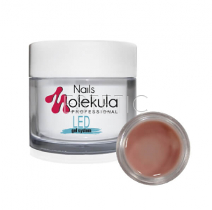 Molekula Gel LED №13 Cover Light - Однофазний гель для нарощування (тілесний), 15 мл