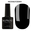 Гель-лак Komilfo Deluxe Series №D001 (чорний, емаль), 8 мл