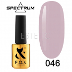 Гель-лак F.O.X Spectrum Gel Vinyl № 046 Careful (пудровий-рожевий, емаль), 7 мл 