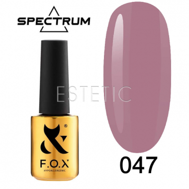 Гель-лак F.O.X Spectrum Gel Vinyl № 047 Babe (попелясто-рожевий, емаль), 7 мл 