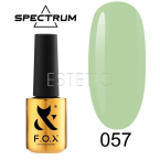 Гель-лак F.O.X Spectrum Gel Vinyl № 057 Flawless (зелений, емаль), 7 мл 