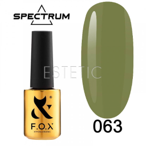 Гель-лак F.O.X Spectrum Gel Vinyl № 063 Cannabis (травяной, эмаль), 7 мл