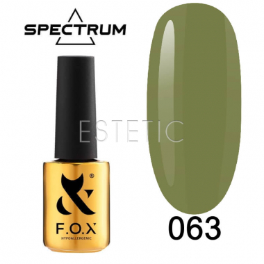 Гель-лак F.O.X Spectrum Gel Vinyl № 063 Cannabis (травяной, эмаль), 7 мл