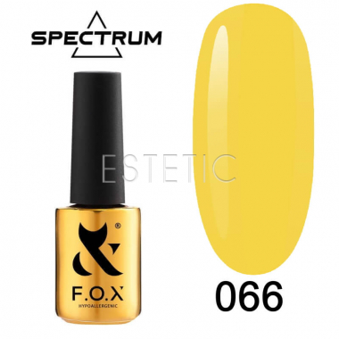 Гель-лак F.O.X Spectrum Gel Vinyl № 066 Innoyation (лимонный, эмаль), 7 мл