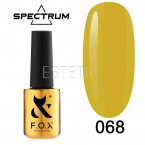 Гель-лак F.O.X Spectrum Gel Vinyl № 068 Crush (горчичный, эмаль), 7 мл