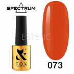 Гель-лак F.O.X Spectrum Gel Vinyl № 073 Scandal (красный, эмаль), 7 мл