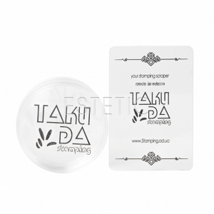 Taki Da Штамп для стемпінгу COMPACT прозорий, 4 см (з кришкою та скребком)