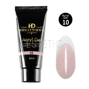 Акрил-гель Hollywood Acryl Gel №10 (розовый, с микроблеском), 60 мл
