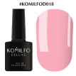 Гель-лак Komilfo Deluxe Series №D018 (приглушений рожевий, емаль), 8 мл