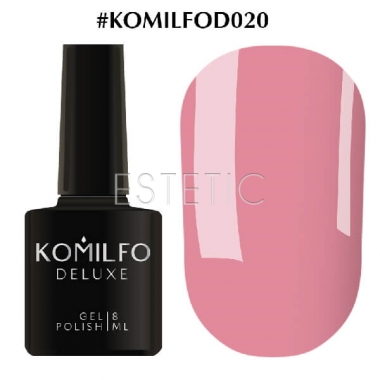 Гель-лак Komilfo Deluxe Series №D020 (насичений рожевий емаль), 8 мл