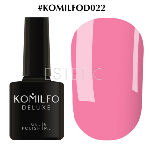 Гель-лак Komilfo Deluxe Series №D022 (рожевий, емаль), 8 мл
