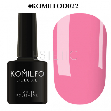 Гель-лак Komilfo Deluxe Series №D022 (розовый, эмаль), 8 мл