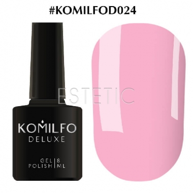 Гель-лак Komilfo Deluxe Series №D024 (світло-рожевий, емаль), 8 мл