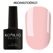 Гель-лак Komilfo Deluxe Series №D025 (світлий, приглушений рожевий, емаль), 8 мл